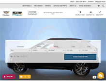 Tablet Screenshot of mastercadillac.com